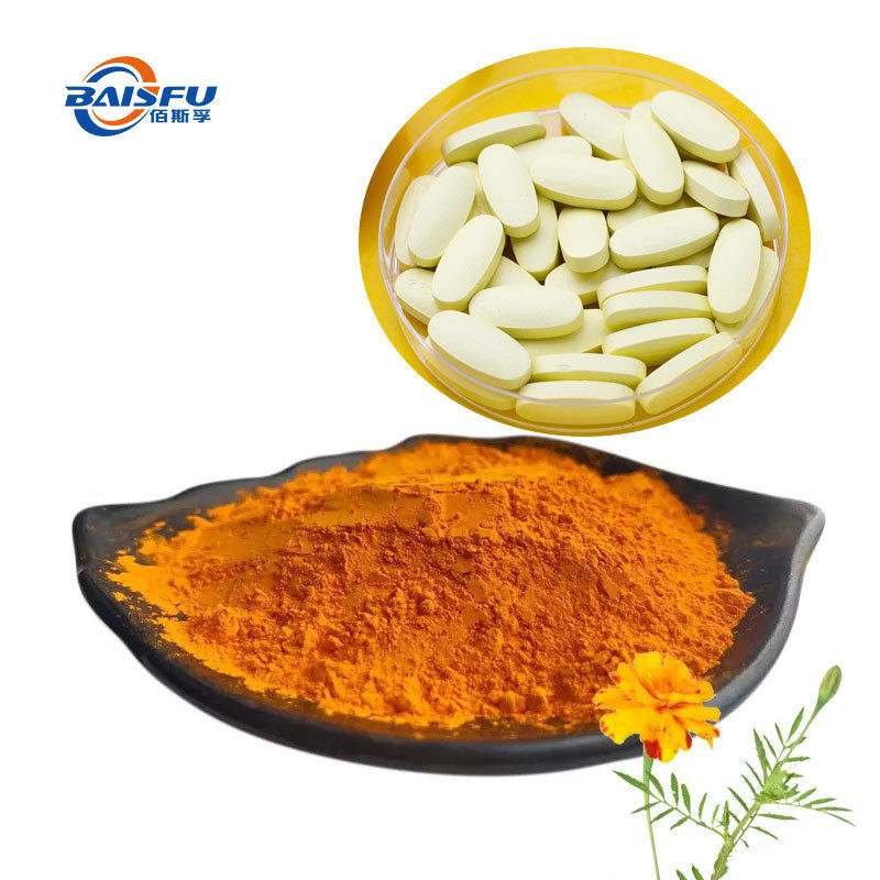 Baisfu plant powder 98% Top Quality Lutein esters Yellow/reddish brown powder use in dietary supplement and food additive
