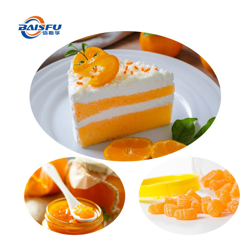 Baisfu Highly Concentrated 99% Orange Powder pure Plant Extract light yellow powder Rich VC for food and dietary supplement