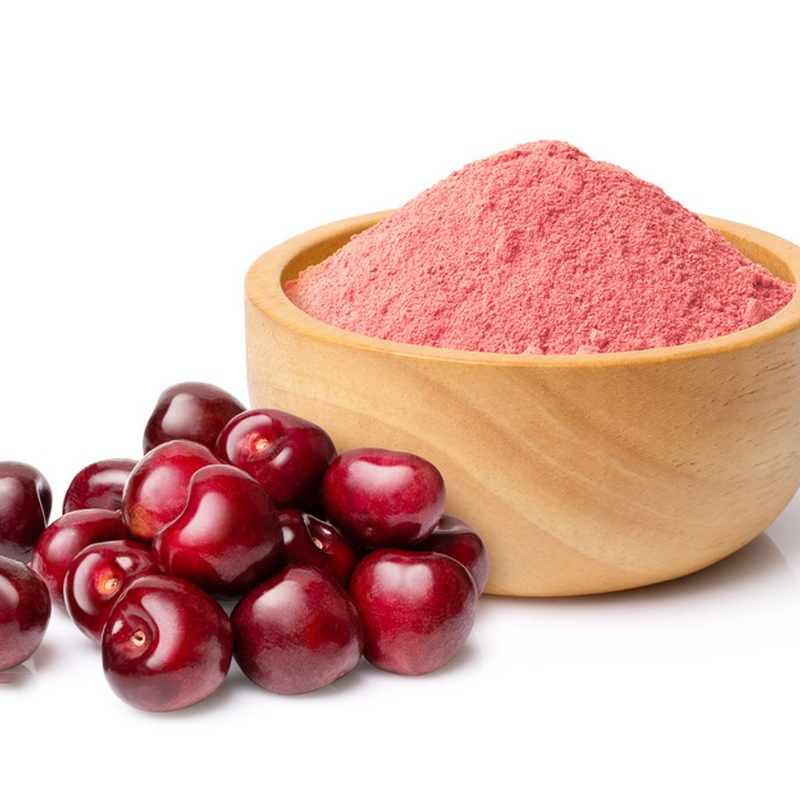 Baisfu Hot Selling High Quality Light pink Powder Natural Acerola Cherry Extract Cherry Juice Freeze Dried Cherry Powder use in beverage and baked food