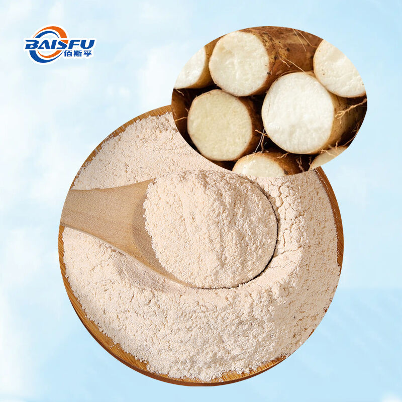 Baisfu Halal Available Pure Freeze Dried Yam Powder Food Grade High Nutrient FD Yam Root Powder for Solid Drink