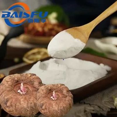 Baisfu Natural Konjac Root Extract white Powder Konjac Powder CAS No.: 37220-17-0 with High Glucomannan for Weight Loss